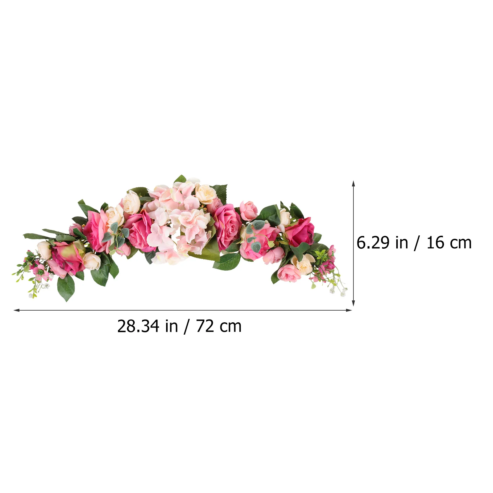 

Artificial Rose Flower Decor For Wedding Arch Home Door Wreath Hanging Ornament Simulation Floral Swag Lintel Decoration Fake