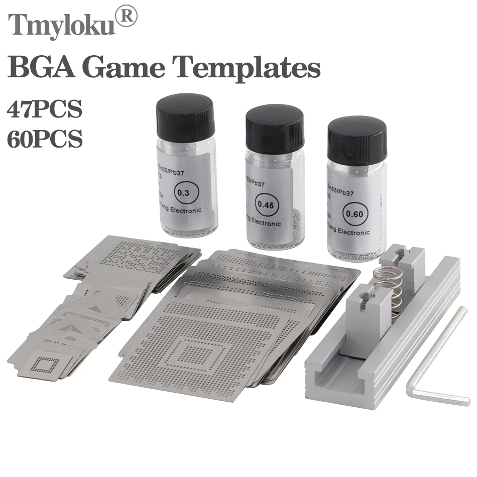 Consola de juegos de alta calidad, 47 Uds./60 Uds., molde de soldadura a presión BGA, ensamblaje de plantilla PS5 PS3-CPU PS3-GPU PS4 CXD90042GG CXD90061GG