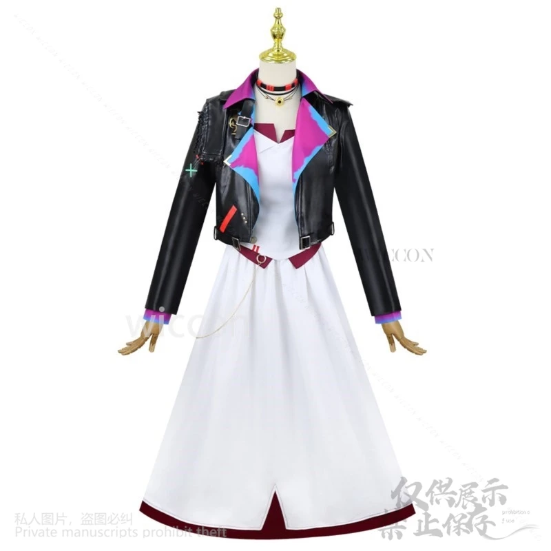 Jinx LOL Cosplay Anime Gioco Film Arcane Costume Party Dance Dress Lolita Parrucca per Halloween Natale Ragazze Donna Cos Personalizzato
