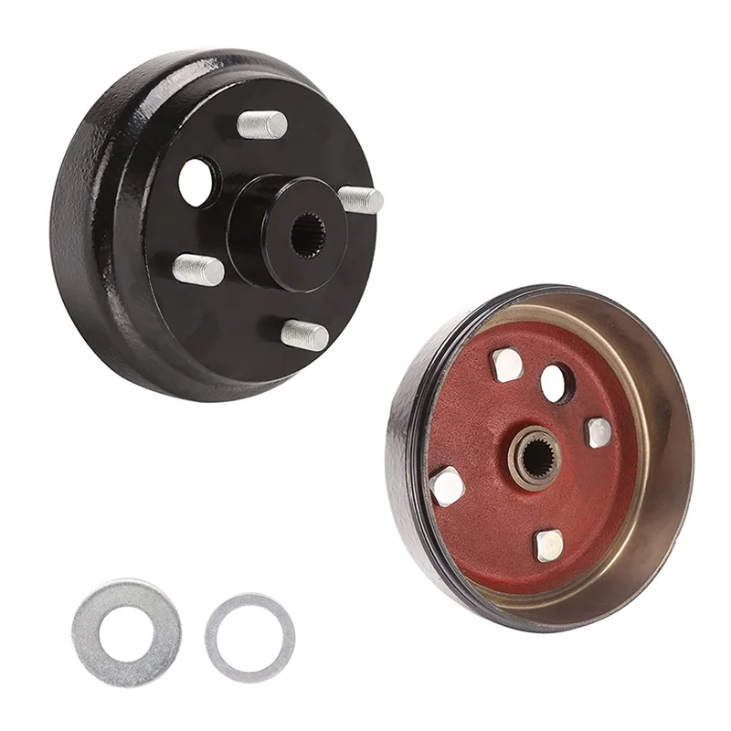 

2X Golf Cart Brake Drum Hub Assembly For 1982-Up EZGO TXT PDS Electric Cart (Not Fit Gas Models) 19186G1 19186G1P