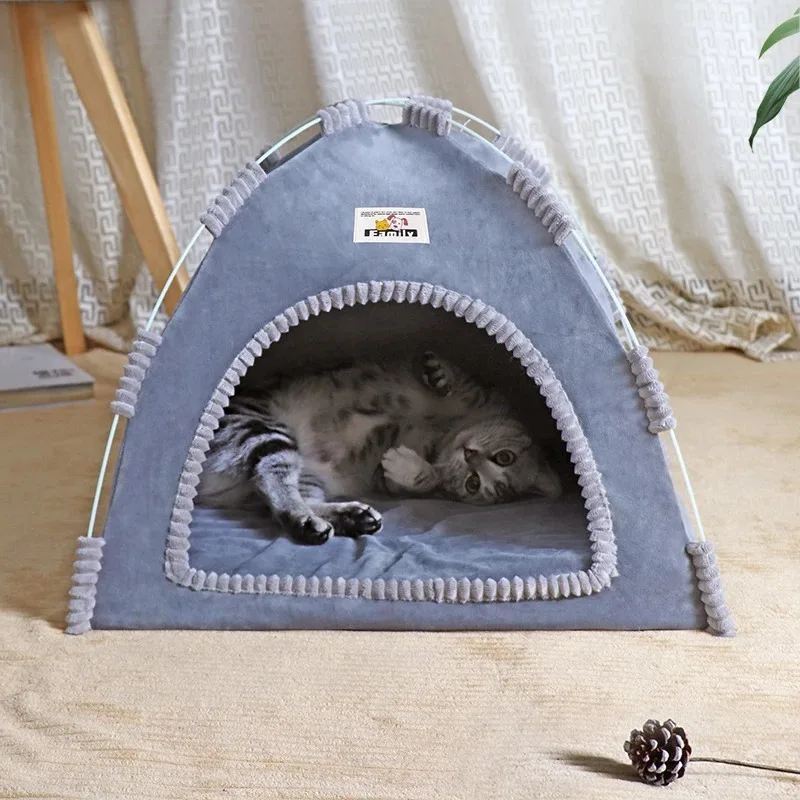 

Four Seasons Universal Cat and Dog Pet Nest Summer Cool Mat Outdoor Portable Foldable Breathable Foldable Cat House Pet Tent pet