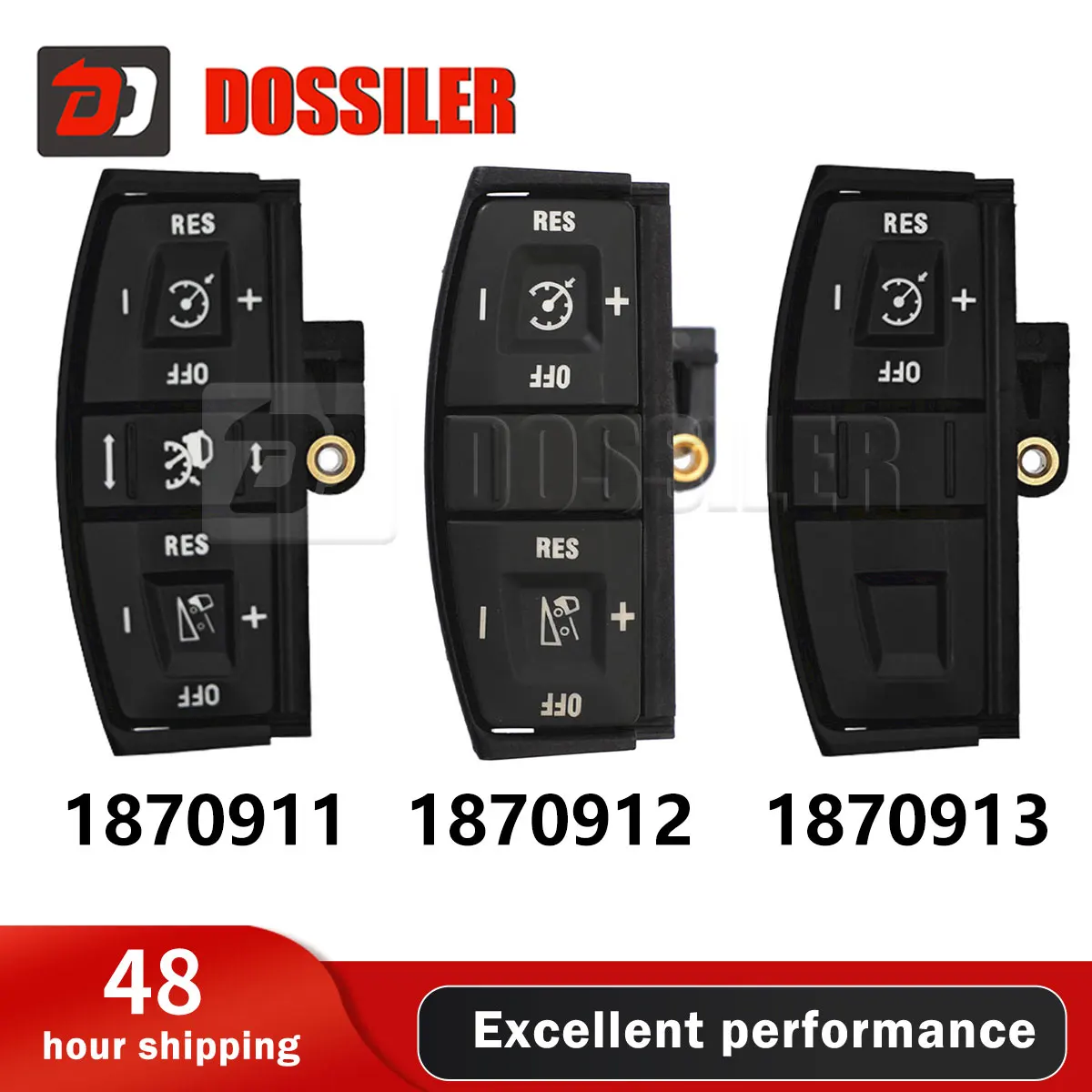 1870911 1870912 1870913 DossilerCar Steering Wheel Switch Module Power Switch Button For Scania Lower P G R T Series Spare Parts