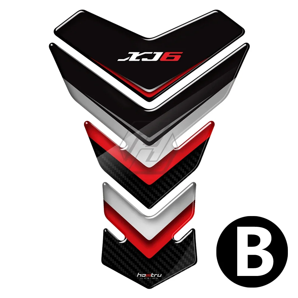 For Yamaha XJ6 ABS/Diversion Tankpad 3D Resin Motorcycle Tank Pad Protector Sticker