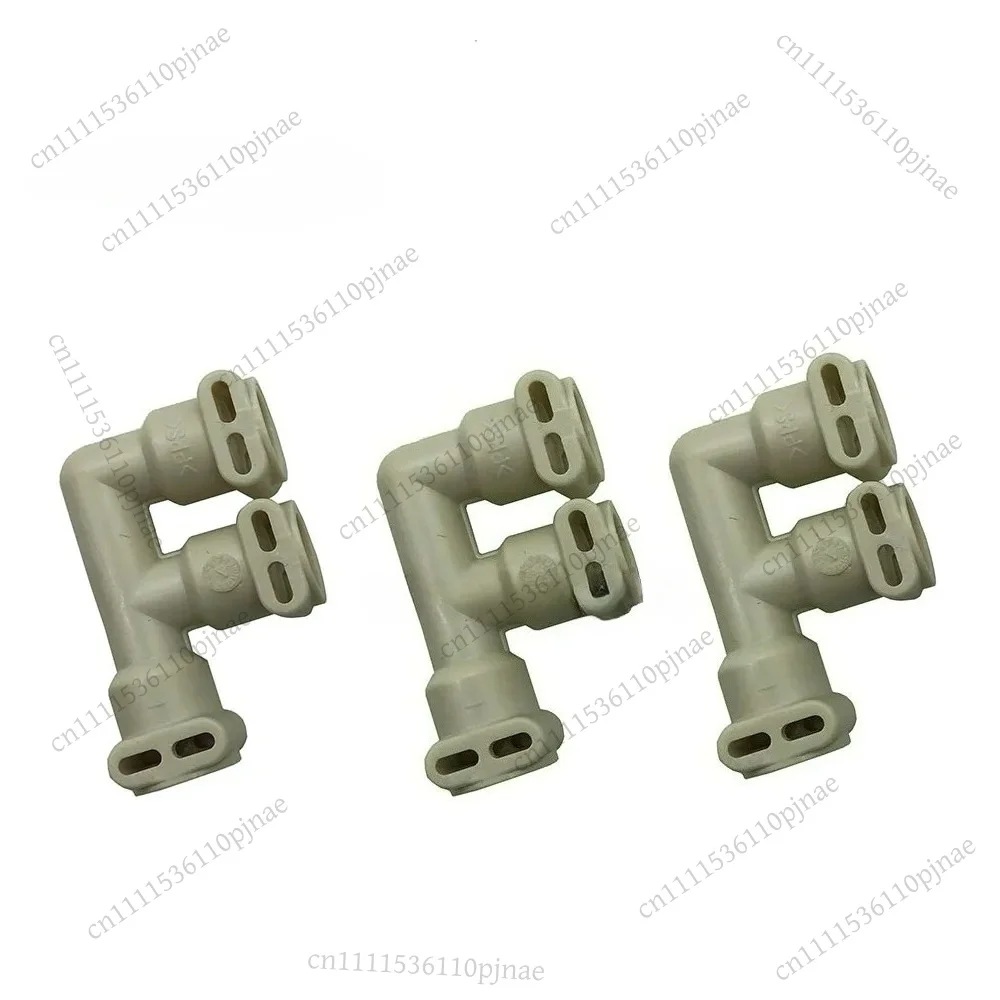 3Pcs F-Type 3-Way Tee Connector Adapter Commercial Espresso Coffee Machine Water Pipe Replacement Repair Spare Parts
