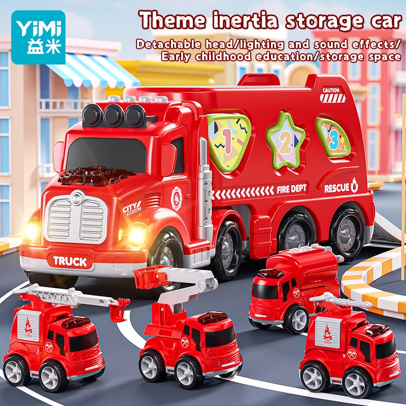 ألعاب شاحنة البناء للأولاد والبنات من سن 3 4 5 6 سنوات، شاحنات نقل الناقل للأطفال، هدية عيد الميلاد للأطفال الصغار