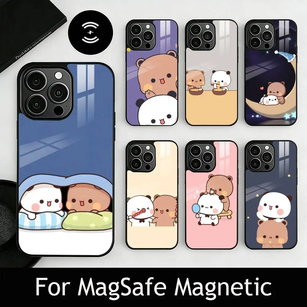

Sweet YiEr & BuBu Phone Case For iPhone17,16,15,14,13,12,11 Plus,Pro Magnetic with Magsafe Wireless Charging