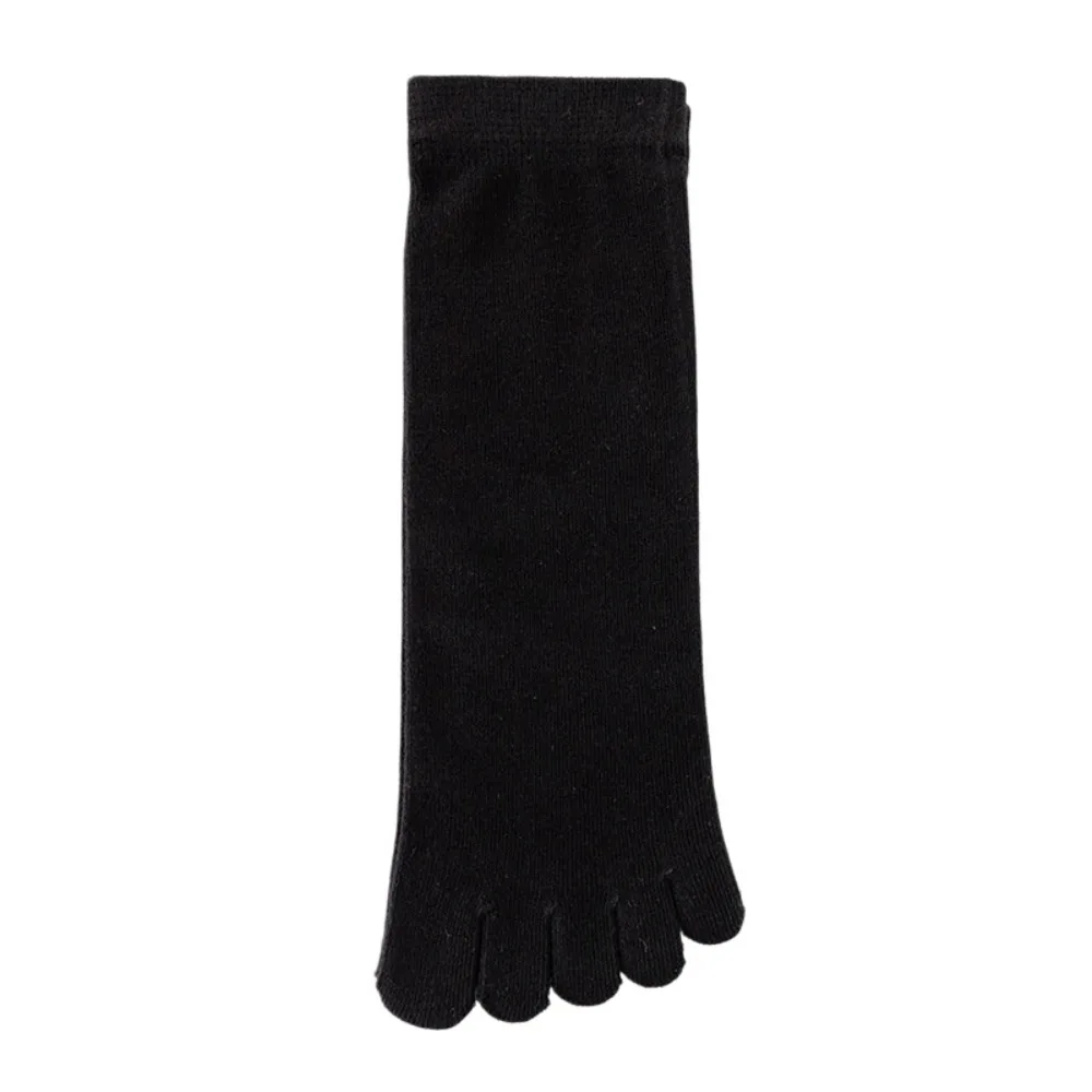 Fashion Hosiery Men's Five Finger Socks Anti-slip Odor Resistant Five Toe Socks Solid Color Cotton Sports Socks Hiking