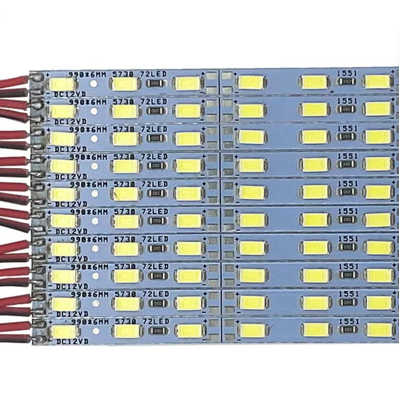 

6mm Super Thin LED Hard Strip 5630 5730 SMD DC12V High Bright LED Bar Light Aluminum Rigid Strip For Under Cabinet Shop 50cm