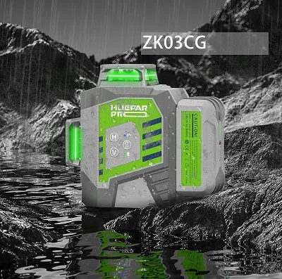 ZK03CG Laser Level Line Automatic Rotating Self Leveling Indoor Outdoor 3D Auto Rotary Nivel Industrial Laser Kit