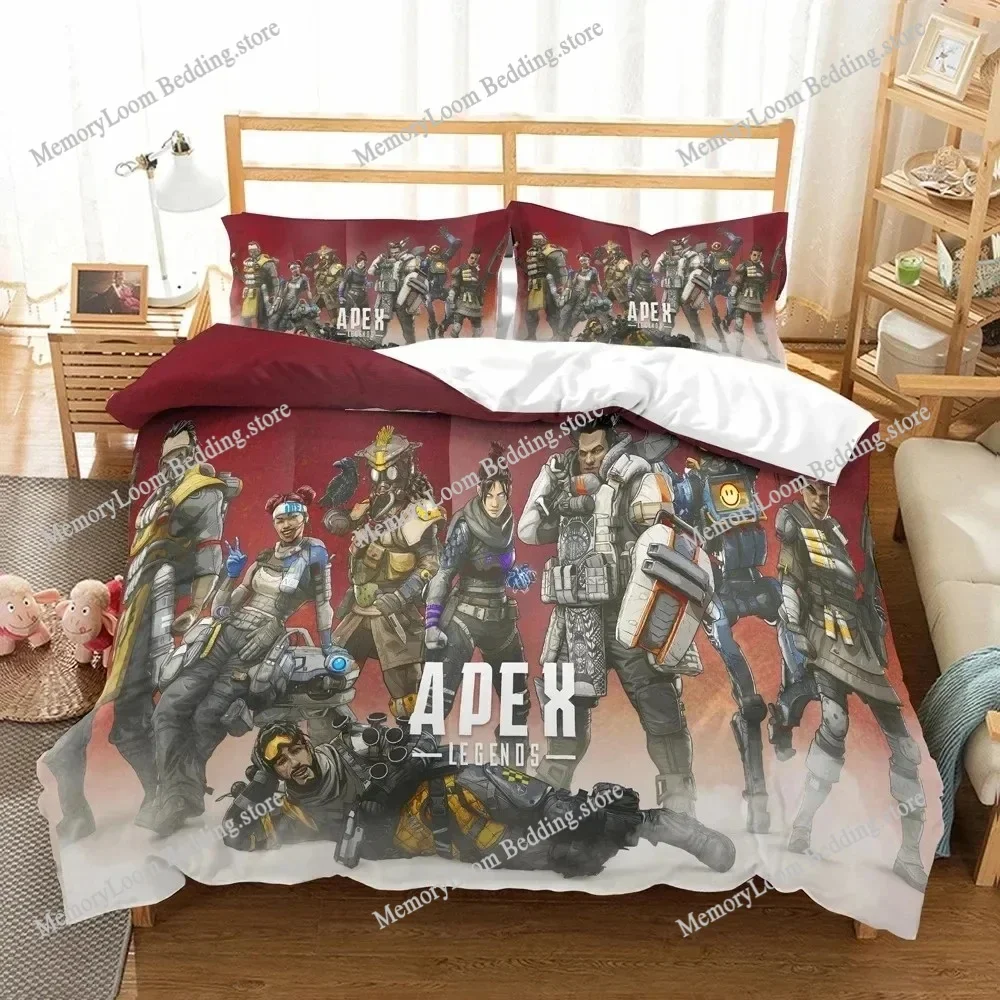 3D Printed Game Duvet Cover APEX Pillowcase Legends Bedding Set Double Twin Full Queen King Adult Kids Bedclothes Quilt Cover