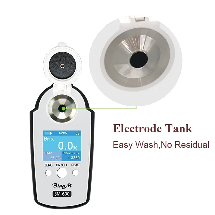 SM-600 방수 브릭스 계량기, 설탕 테스트용 0-95% 브릭스 굴절계