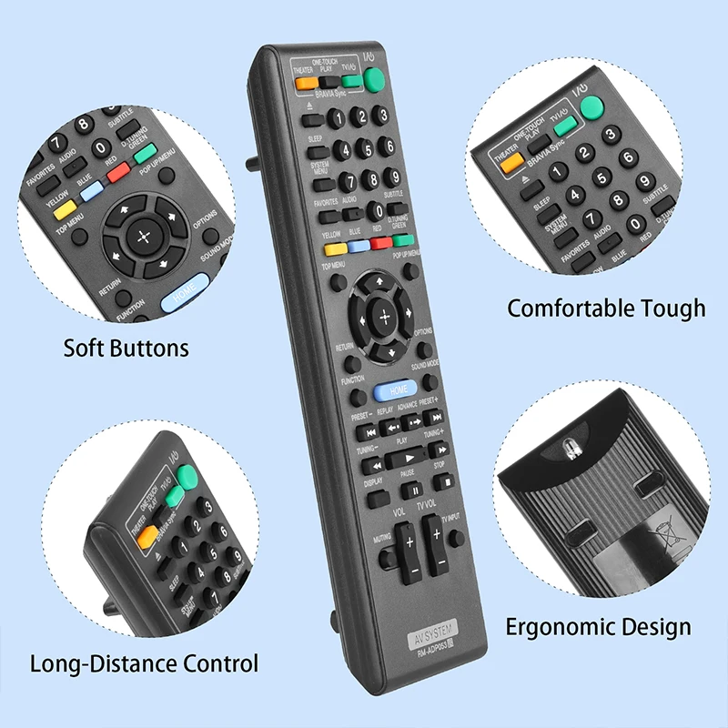 RM-ADP053 Remote Control For Sony Blu ray Disc DVD Player BDV-F7 BDV-T37 BDV-T57 BDV-T77 BDV-E370 BDV-E470 BDV-F500 BDV-E570