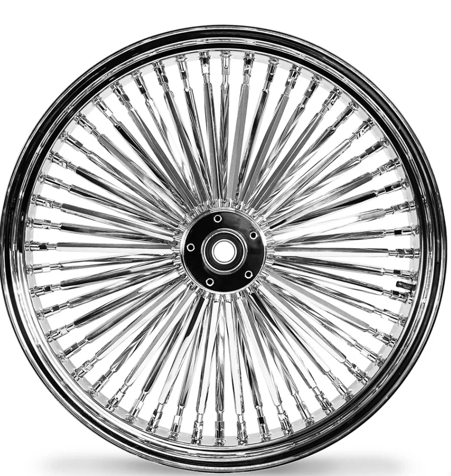 

New 16-201 Inch Stainless Steel Motorcycle Wheels 3.5-5.5 Inches Wheel Width 5-10 Spokes 3-Year Warranty