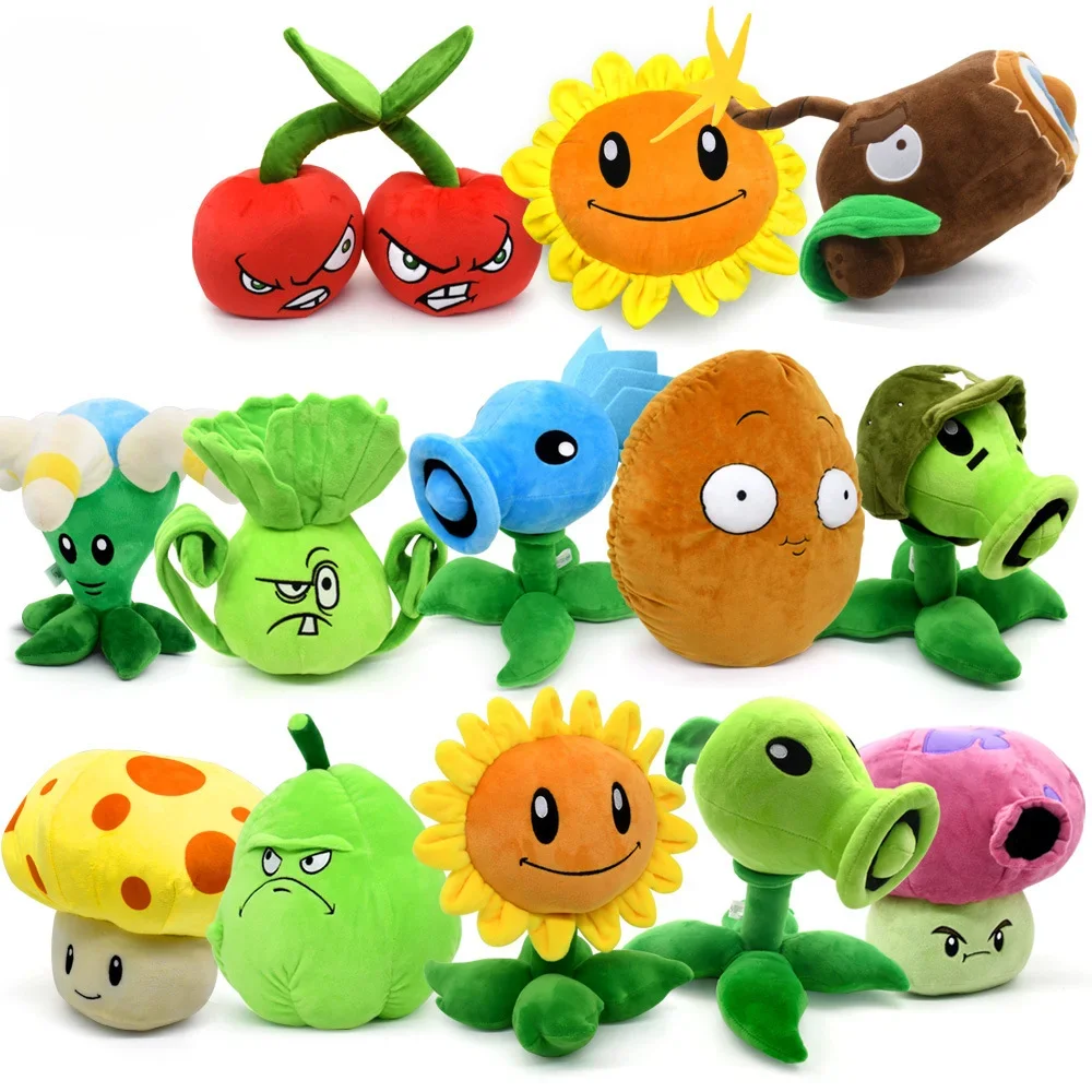 Plants Vs Zombies 2 Brinquedos de pelúcia, personagem de videogame, peashooter, bonecas recheadas de anime girassol, presentes para crianças