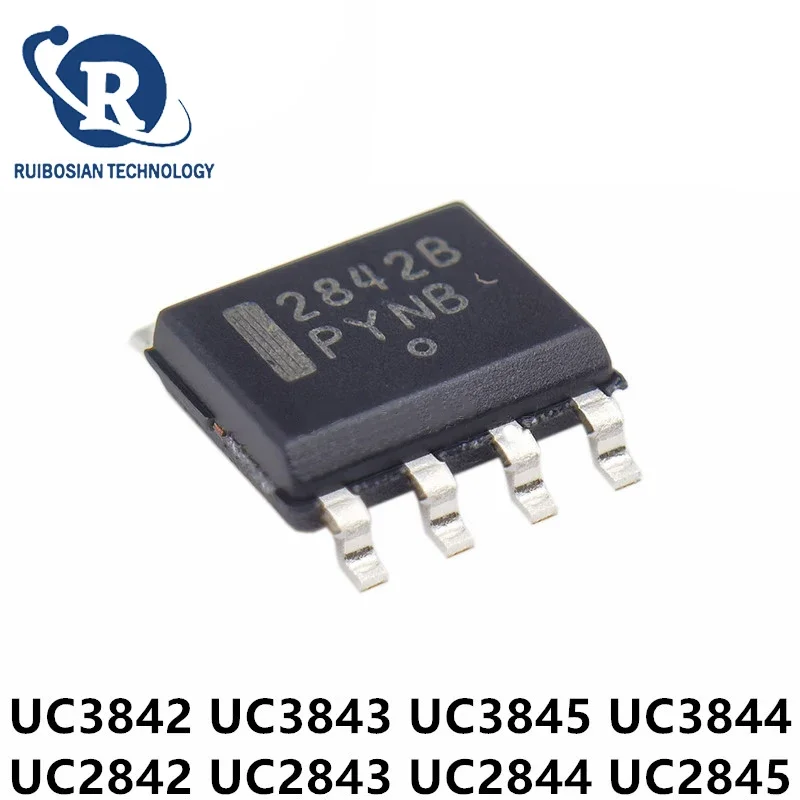 10PCS UC2842 UC2843 UC2844 UC2845 UC3842 UC3843 UC3844 UC3845 SOP-8  PWM Pulse Width Modulator Chip Original