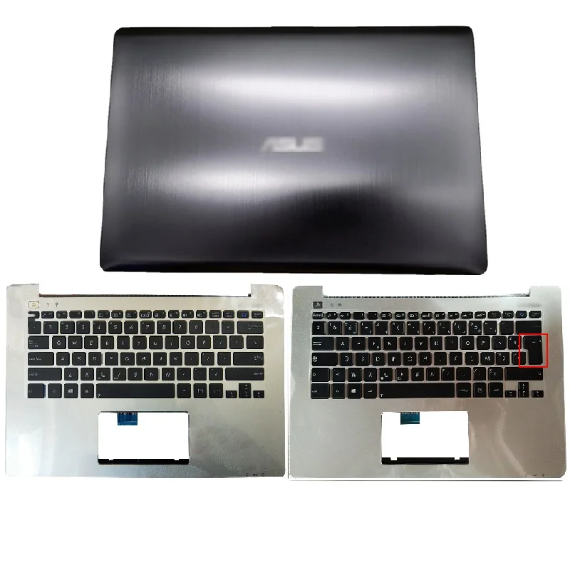 NEW Laptop Case For ASUS S301 Q301 Q301L S301L Series Laptop LCD Back Cover/Hinges/LCD Flex Cable/Palmrest Upper Case