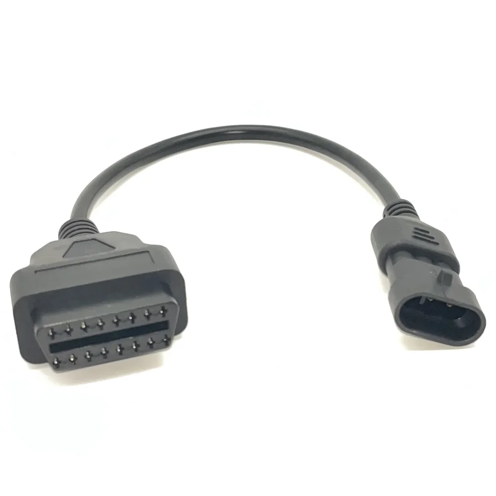 For CFMOTO 3Pin to OBD 16 Pin Adapter Motorcycle OBD Diagnostic Cable