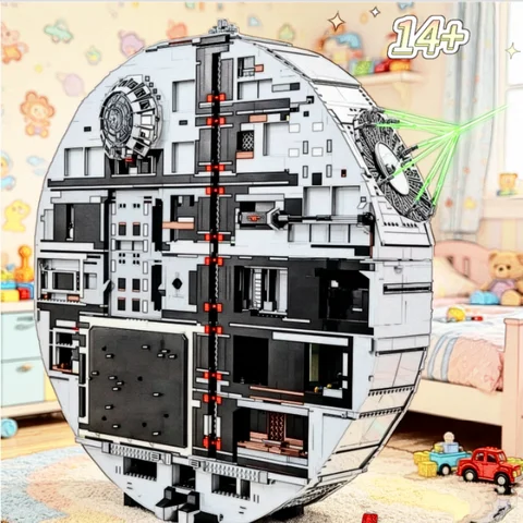 Ultimate Collector Series Death Star Building Block Model 9023PCS Detailed Desktop Ornament DIY Craft Birthday Gifts For Adult S