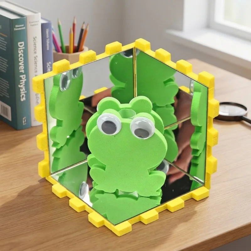 STEM 3D Assembly Multi-faceted Mirror Physics Experiment Toy Science Teaching Tool Student Training Class Educational Making Kit