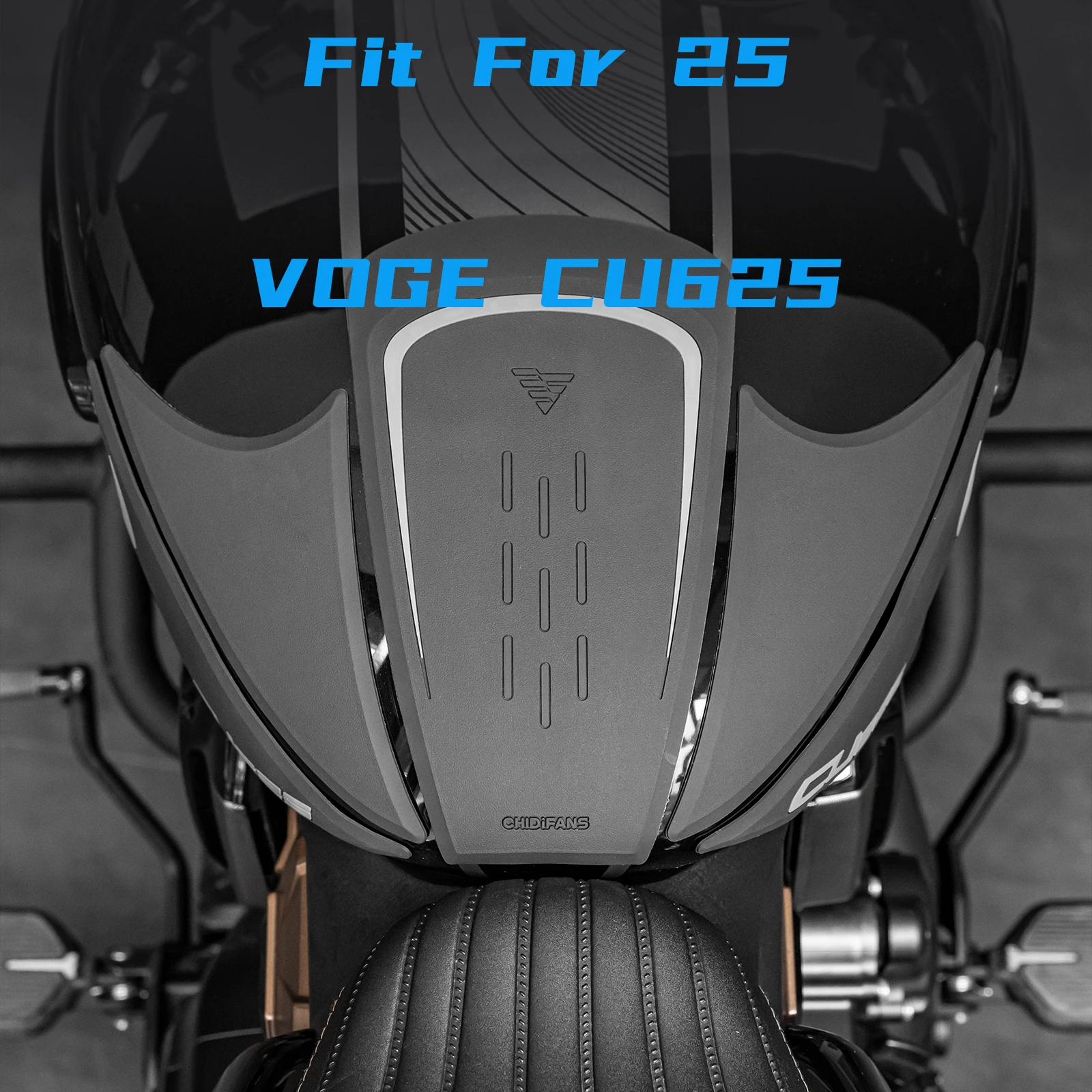 

Fuel Tank Pad Protector Stickers Compatible with VOGE CU625 2025 Rubber Traction Gas Knee Grip Tank Grips