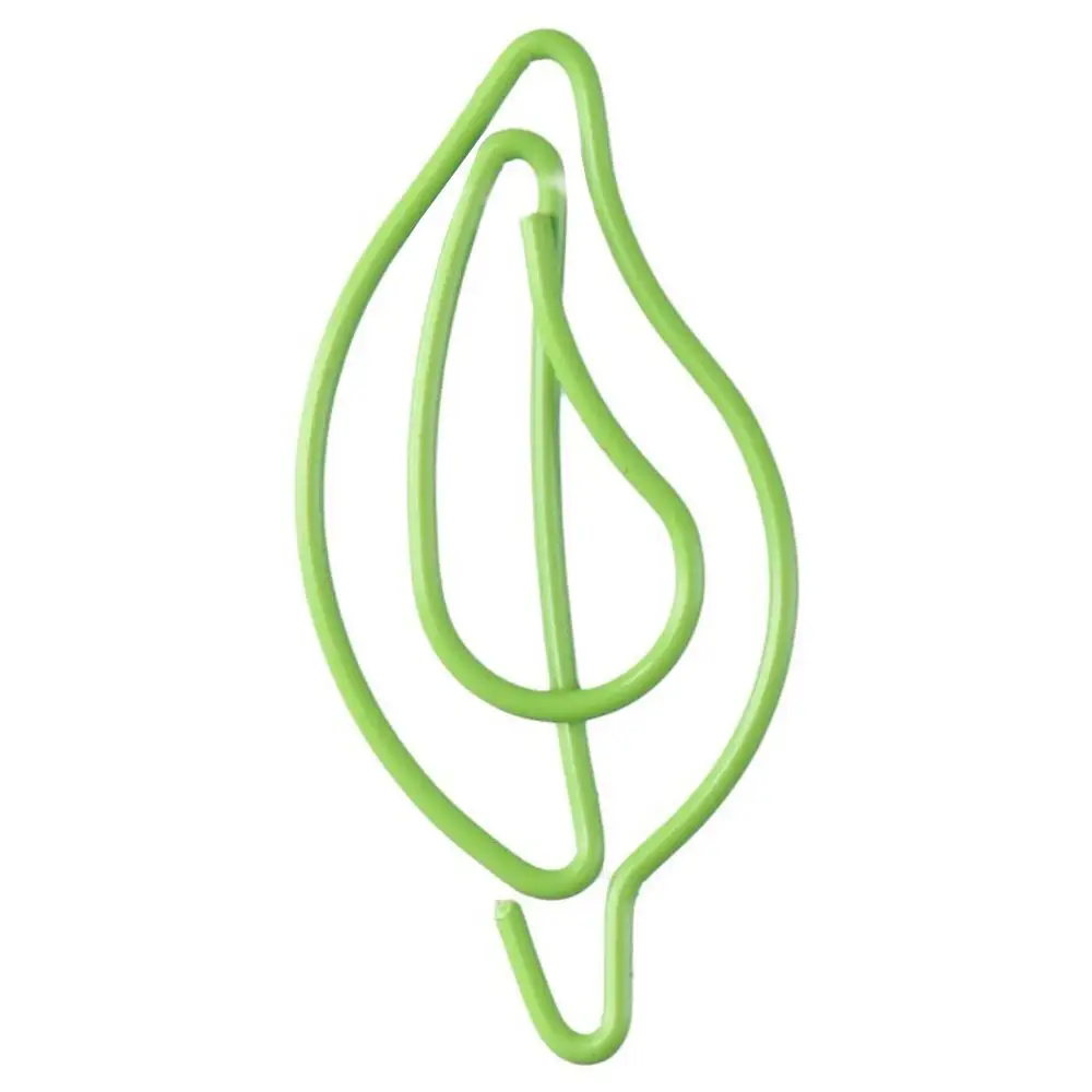 File organizer daun klip kertas logam Green Binder klip File folder kantor