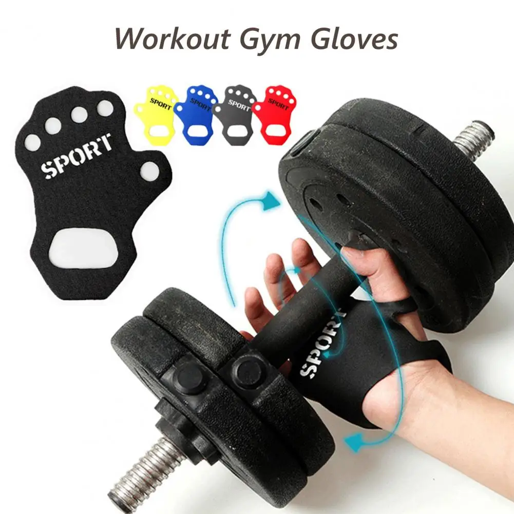 1 Pair Workout Hand Grips Workout Palm Protector Weight Lifting Training Gloves Fitness Sports Body Building Gymnastics Grips