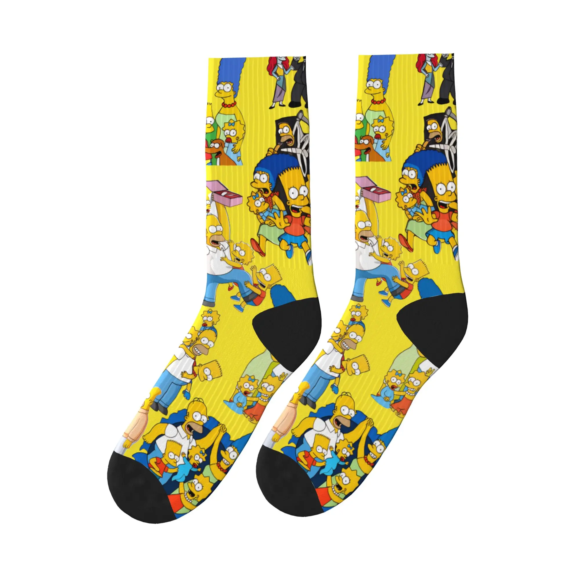 

Мужские носки из коллекции S-Simpsons Characters: противоскользящие качественные носки с готическим принтом для скалолазания, весенняя коллекция
