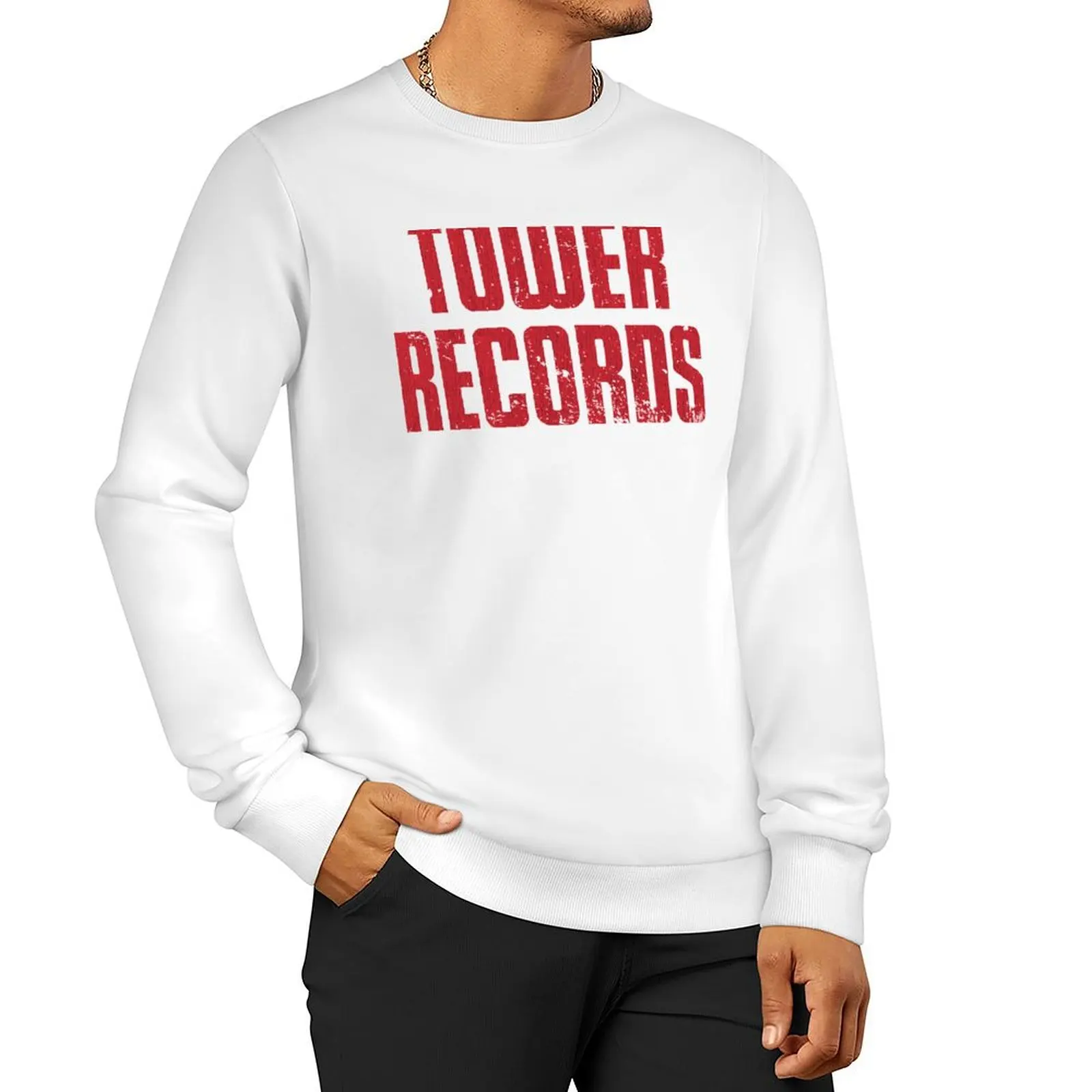 

Tower Records Sweatshirt aesthetic clothing autumn jacket men sweatshirt male