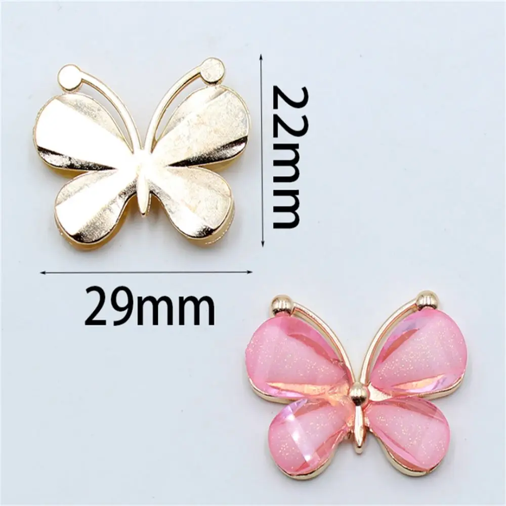 10pcs cute  DIY jewelry accessories Stained Glass Metal Buttons costume decoration