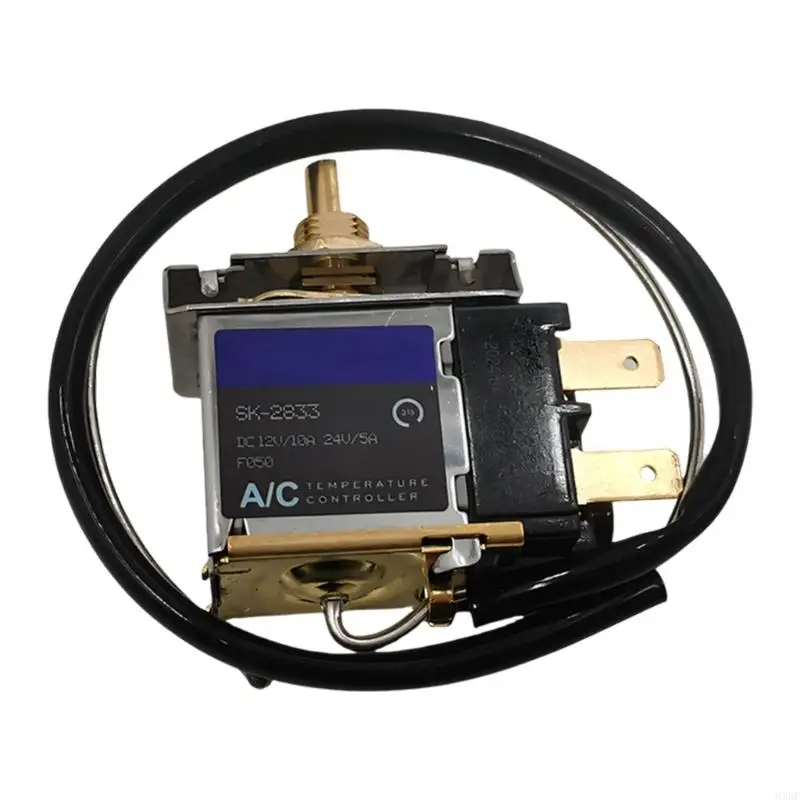 6XDF 12V 24V High Precise Mechanical Air Conditioning Knob Thermostat 10Amp Load Capacity for Harsh Working Conditions