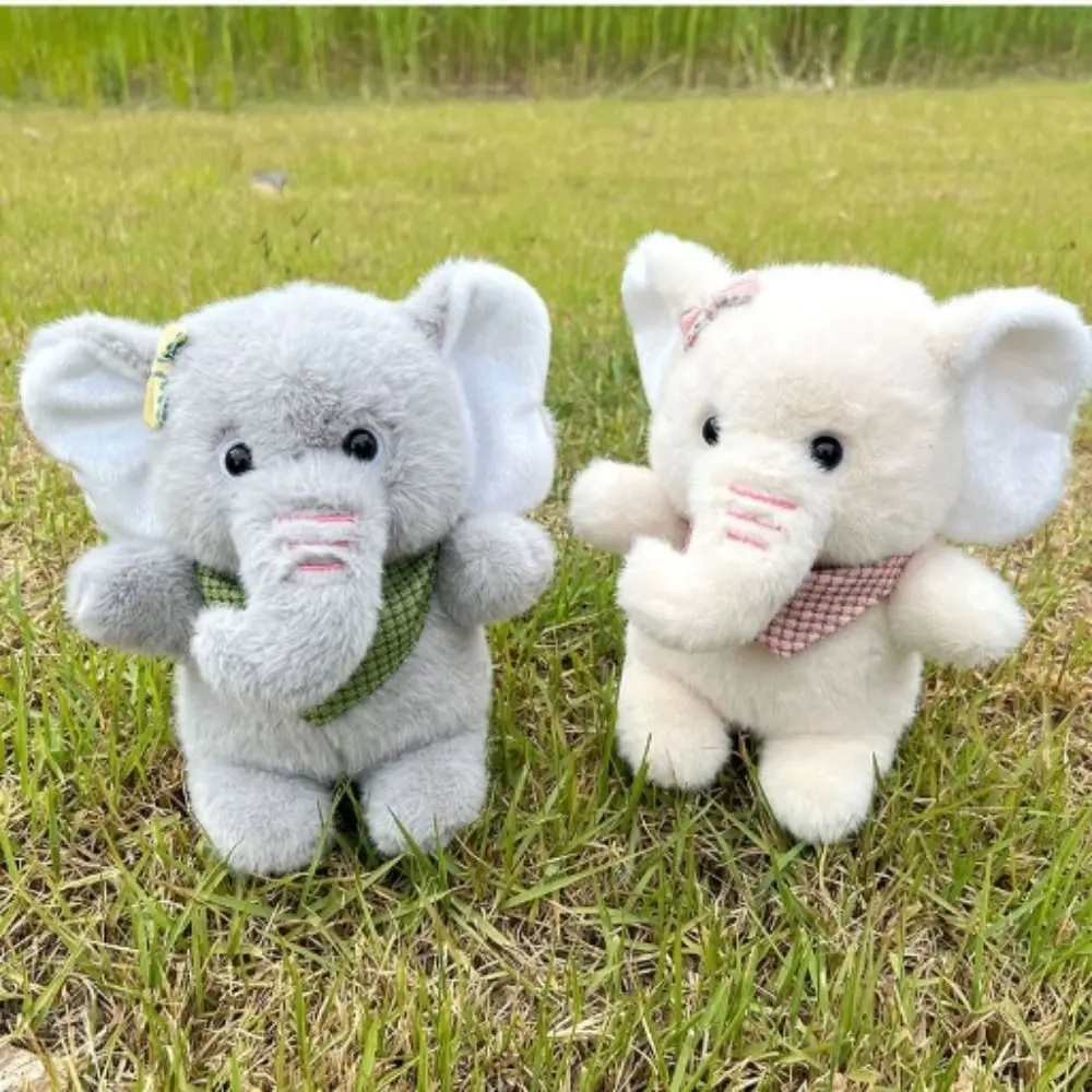 

Cartoon PP Cotton Elephant Plush Doll Scarf Bowknot Hugging Plush Toy Comfortable Fluffy Stuffed Elephant Toy Kids Gifts