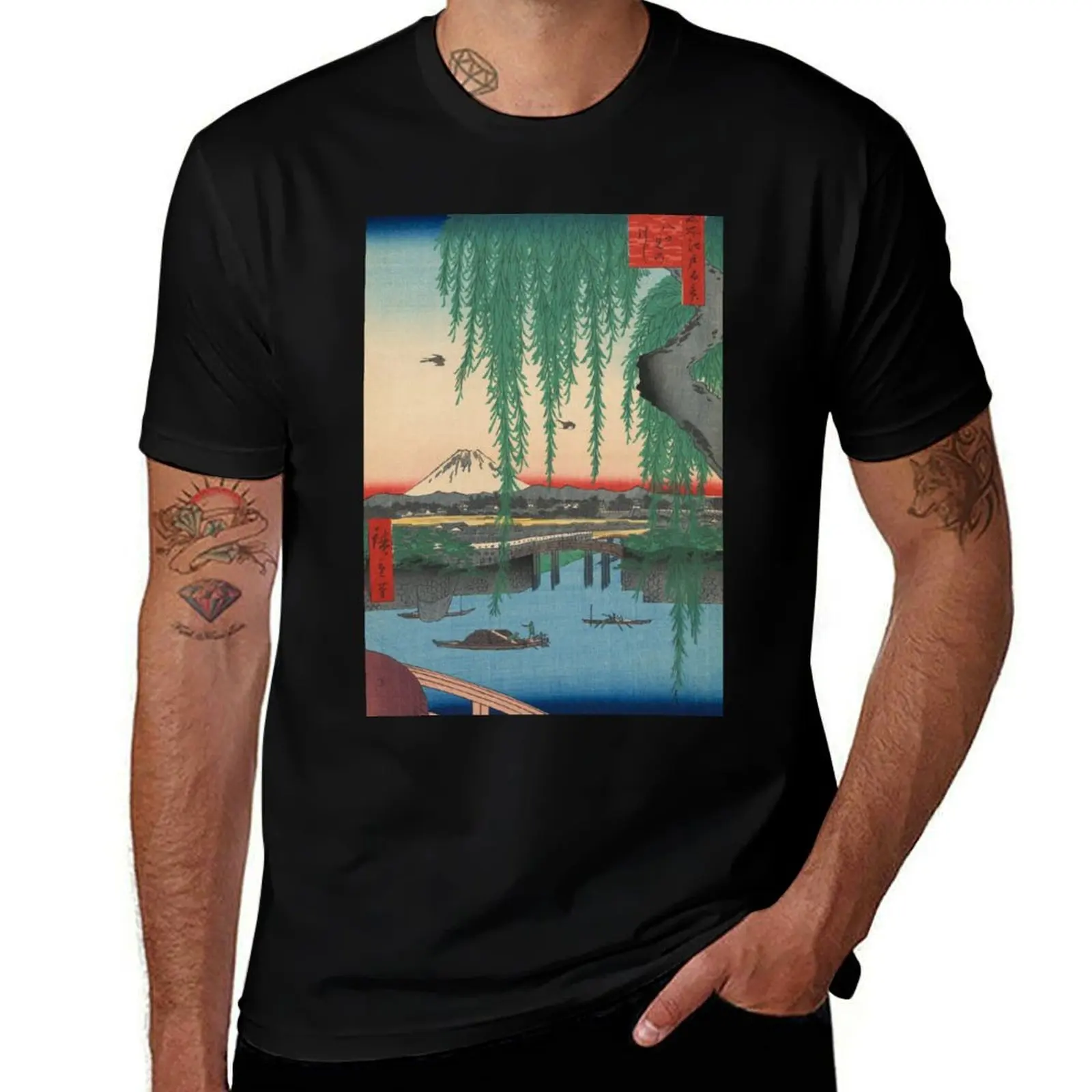

shirts T-Shirt Mount shirt Fuji Yatsumi t Bridge man anime for Art shirt designer t Ukiyo-e oversize man t Japanese from