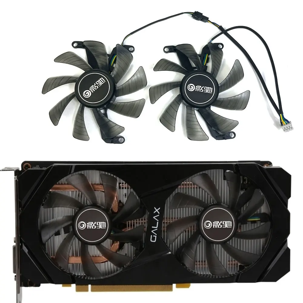 NEW 87MM 4PIN GTX 1660 GPU FAN，For GALAX CMP 30HX、GALAX GTX 1660、1660Super、1660TI、GALAX RTX 2060、2060Super Video Card Fan