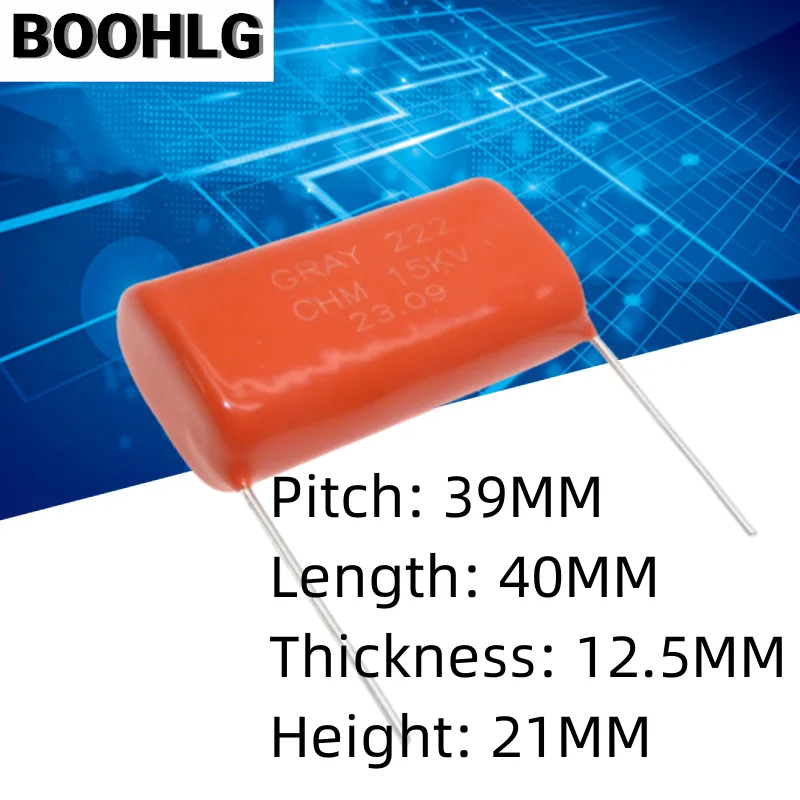 

1pcs High voltage capacitance 222 15KV light argon arc welding High voltage capacitance CBB capacitance