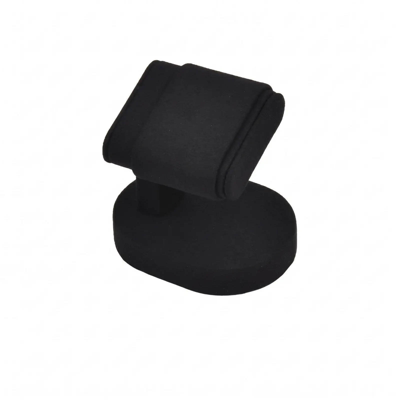 Microfiber Watch Display Stand for Single Watch Presentation Countertop Showcase Organizer