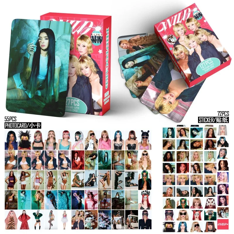 55/127pcs KATSEYE WILD New Album Photocards Lomo Cards SetPhotocards Photo Lomo Cards Fans Collection Printed Cards