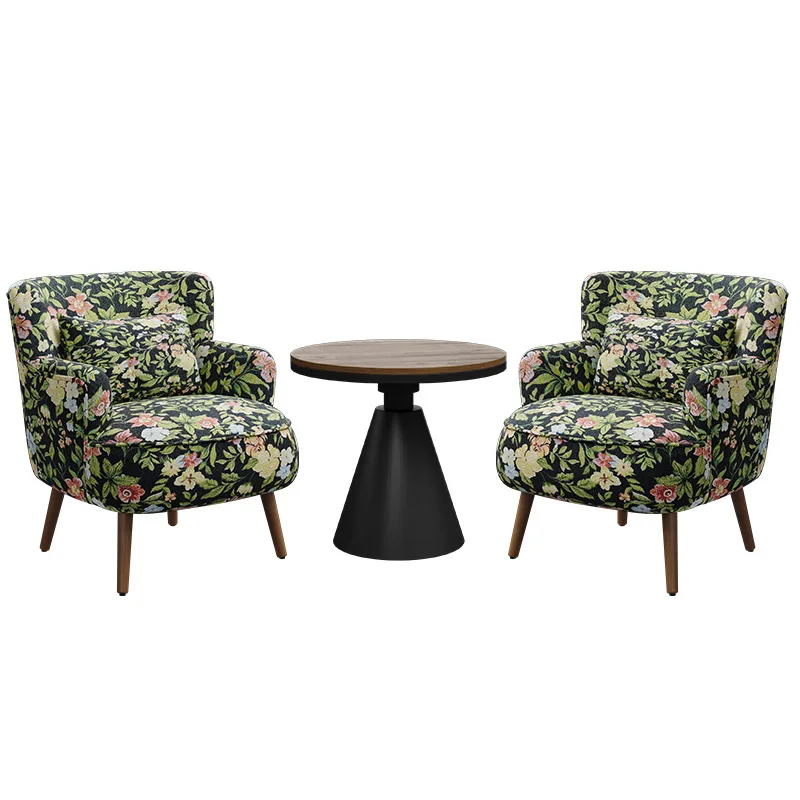 

Wabi furniture retro single sofa chair home living room balcony leisure chair designer single chair tiger
