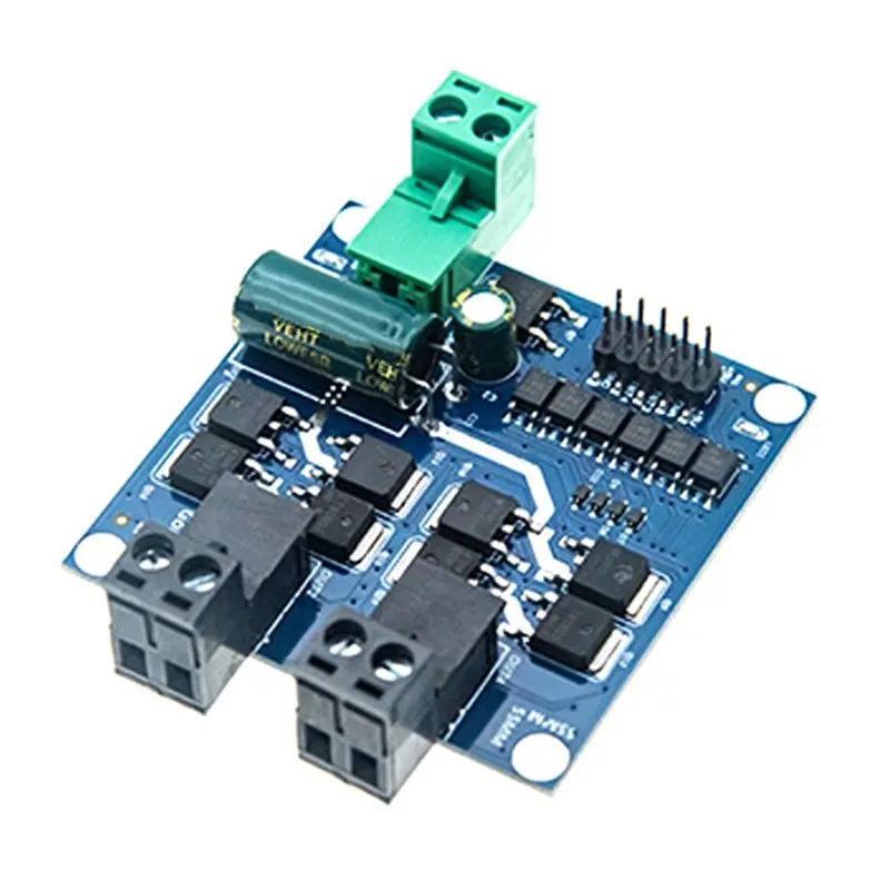 [B24B!】 Module de commande de moteur DC double 7A 160W, PWM positif/négatif, vitesse L298, logique de qualité industrielle