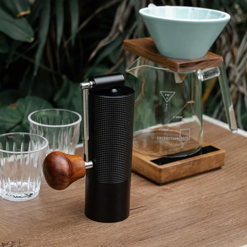 

Новая ручная кофемолка со складной ручкой, портативная ручная мельница, внешняя регулируемая настройка для путешествий, кемпинга, домашнего использования