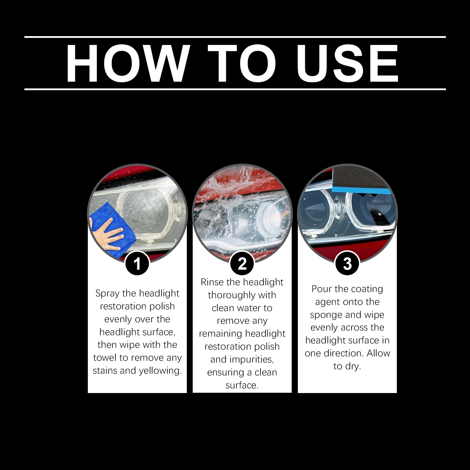Car Headlight Restoration Kit 6