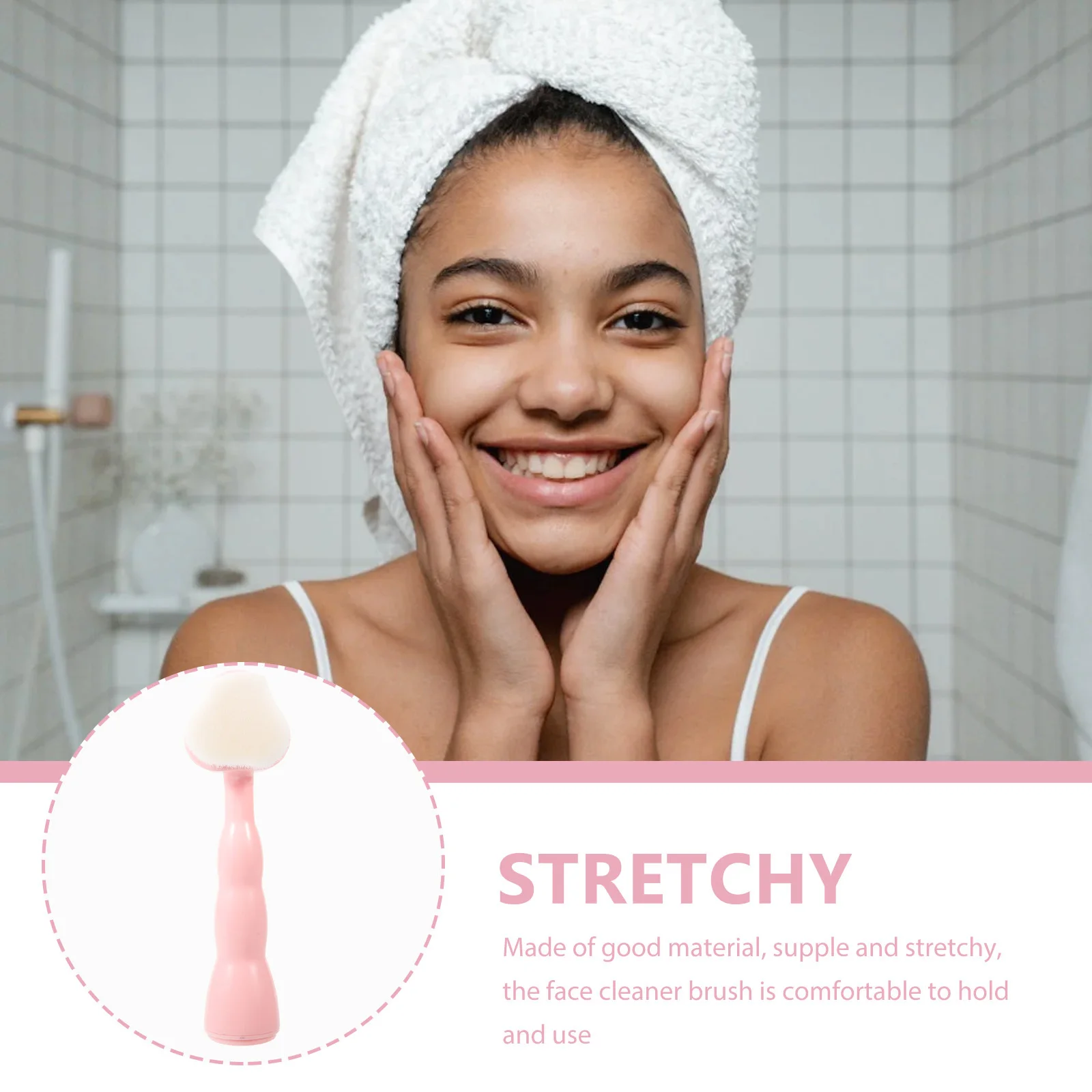 

Facial Cleansing Brush for Women Portable Soft Exfoliating Face Washing Tool Deep Massager Travel Essential Gentle