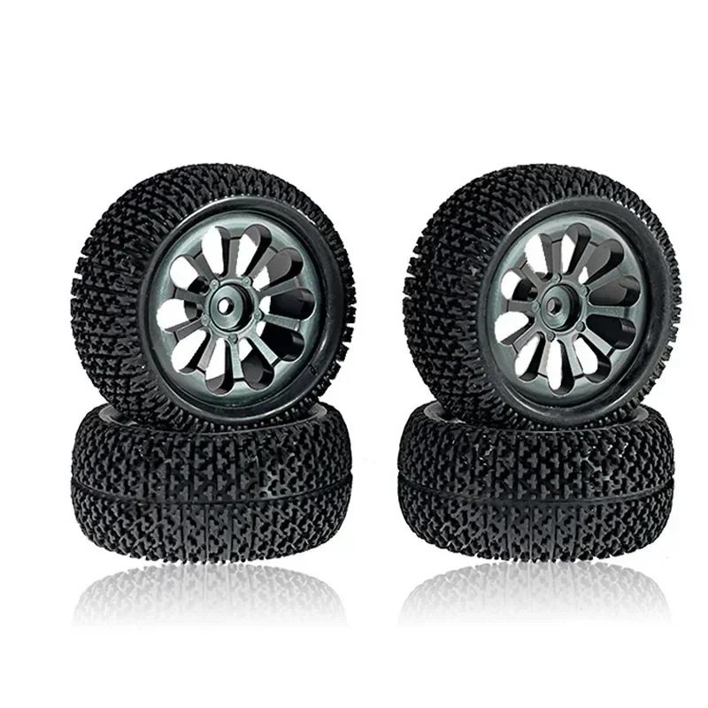 

73mm Metal Wheel Rims Tires Rally Wheels For MJX 1/10 1/12 1/14 1/16 1/1816207 16208 14210