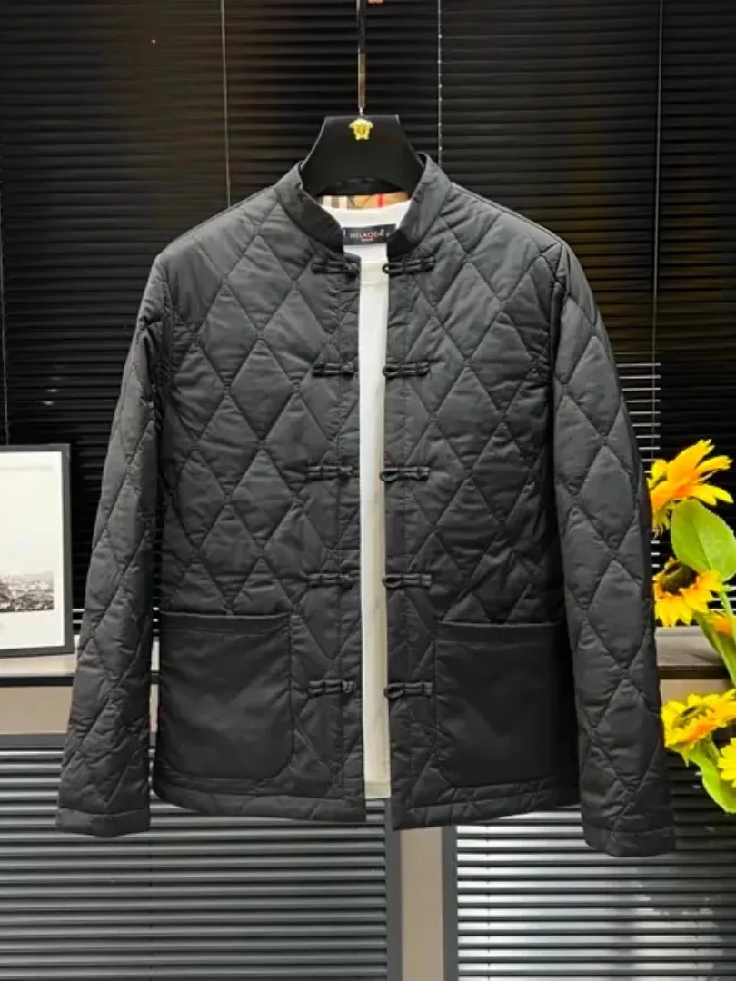 

Новая мужская осенне-зимняя повседневная куртка-танк с вышивкой и пуговицами, модная, высококачественная, для комфортного отдыха