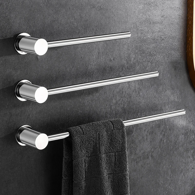 Towel Bar Stainless Steel Wall Mounted Towel Rack Bathroom Towel Hanger Storage Organizer Bathroom Accessories
