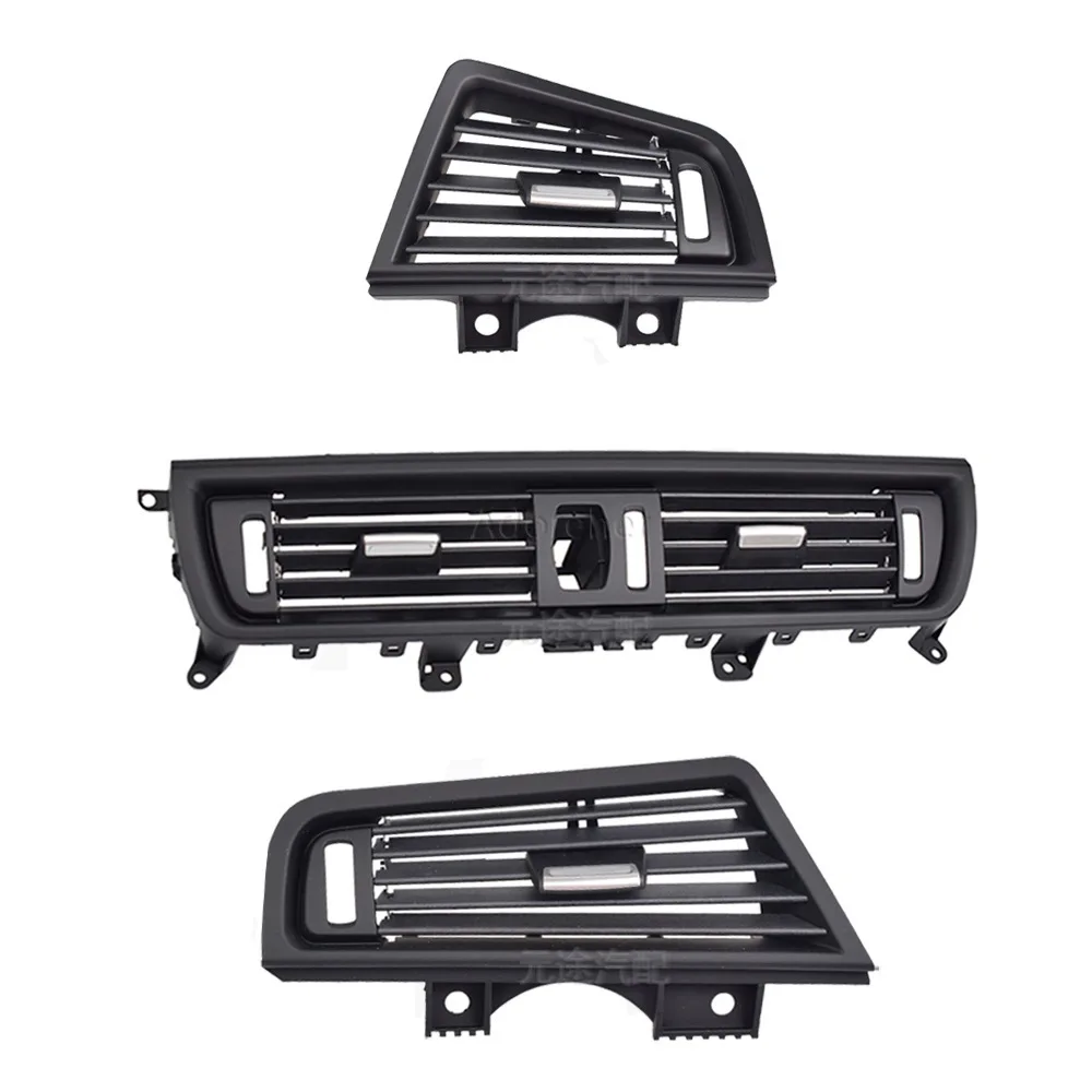1PC LHD RHD Car Front Rear Air Conditioning With/without Chrome AC Vent Grille Outlet Cover Panel For BMW 5 Series F10 F18 10-17