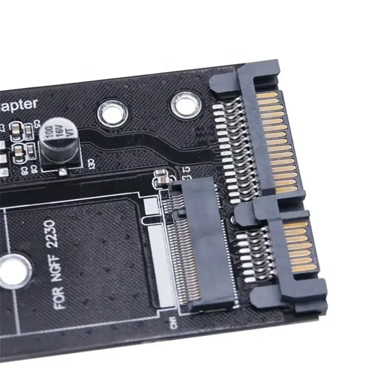 بطاقة محول M2 إلى SATA3 عالية الكفاءة SATA M2.SSD تحويل بطاقة محول NVME SSD ترقية محول SATA 6 جيجابت في الثانية NGFF