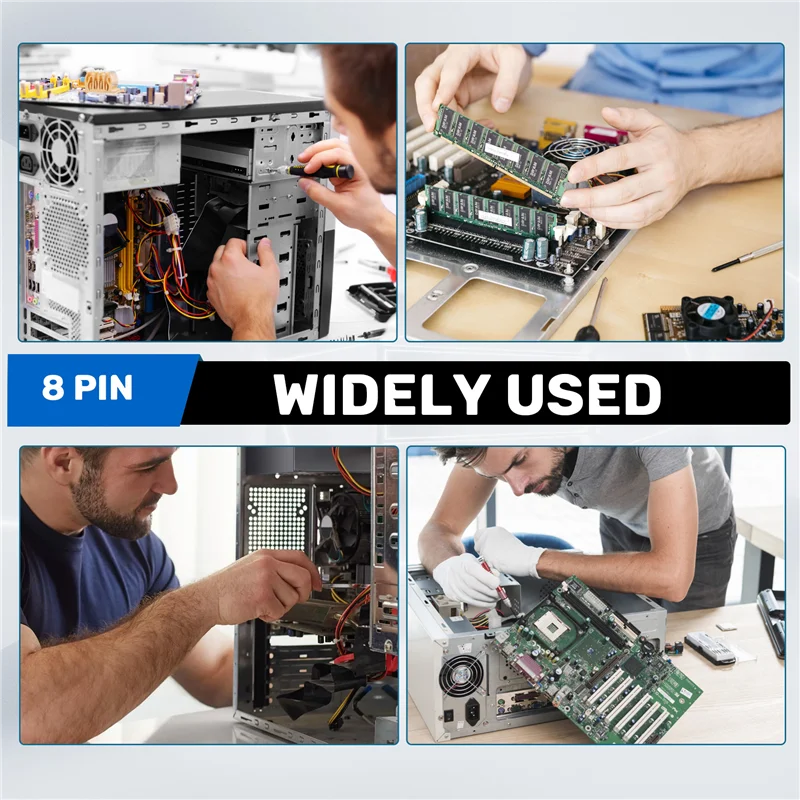 สายอะแดปเตอร์แปลงไฟเมนบอร์ด Exquisite-Pcie 8 พิน ตัวผู้ เป็น CPU 8 พิน (4+4) ตัวผู้ EPS-12V สำหรับ Seasonic Modular Power Supply, 60C