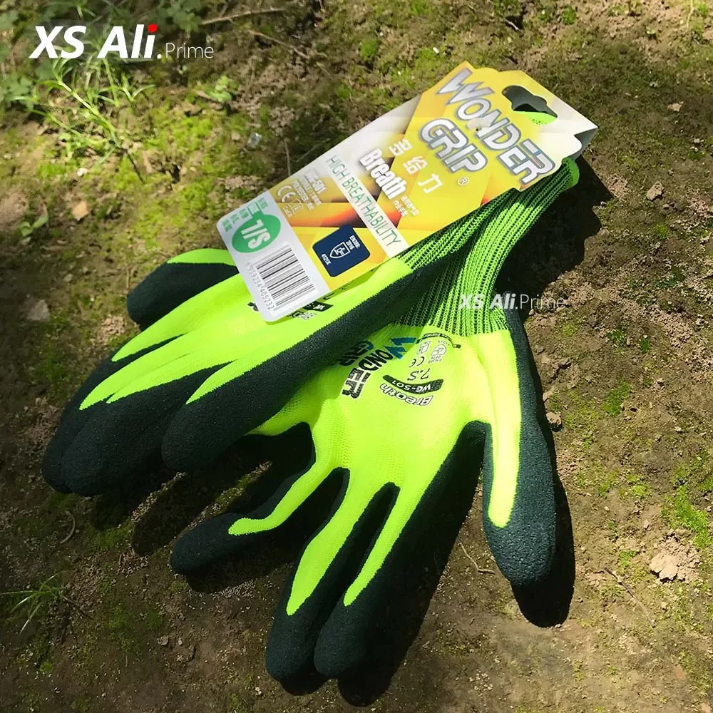 1/12 Pairs General Purpose Nitrile Gloves - Abrasion & Slip Resistant Breathable for Construction Gardening and Labor Protection