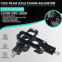 Motorcycle CNC Rear Axle Chain Adjuster TensionersFor KAWASAKI ZX10R 2011-2020 ZX-10R