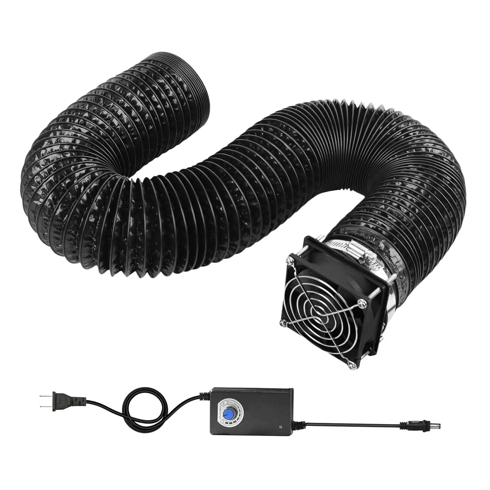 Adjustable Speed Exhaust System Kit Efficient Fume Extractor Ventilation Fan for Printer Soldering Painting Nail Art